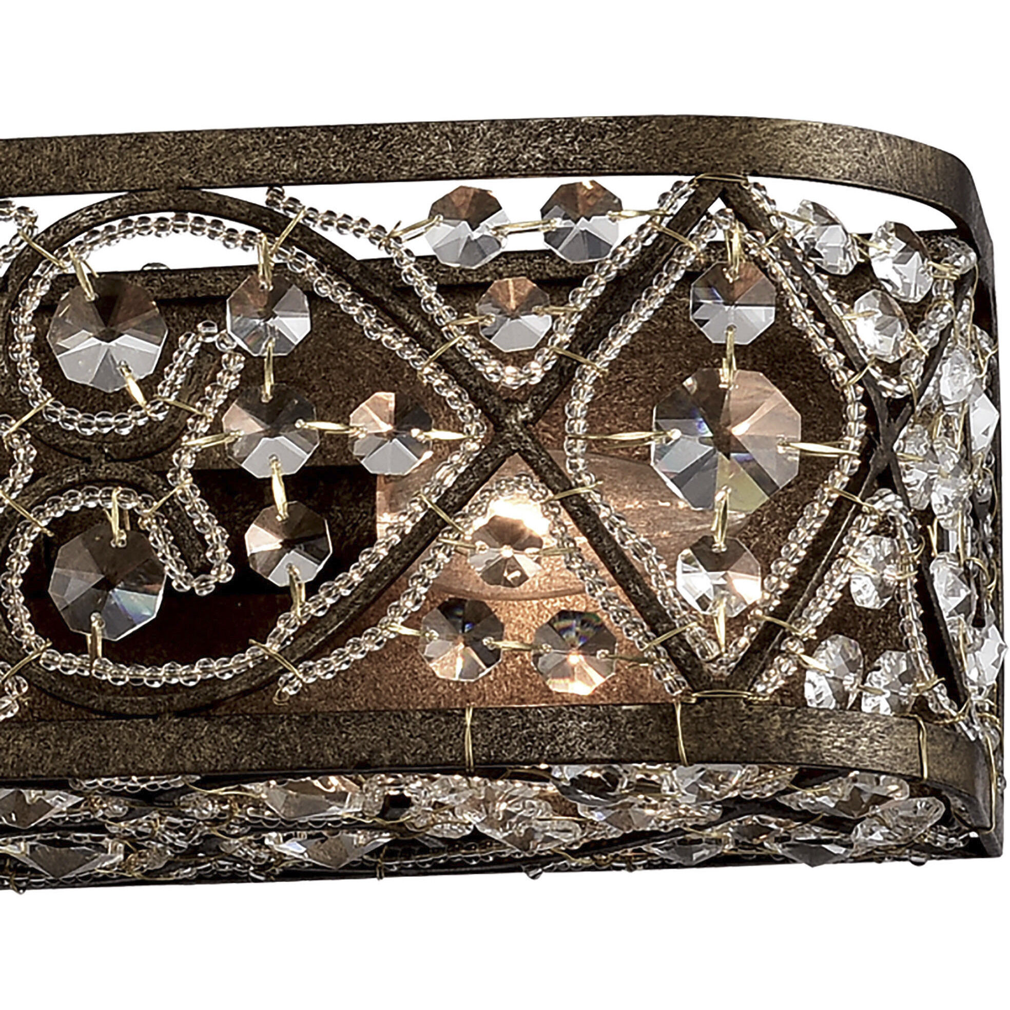 Amherst 8 Light 48 inch Antique Bronze Vanity Light Wall Light