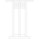 Glasgow 1 Light 23.5 inch Verdigris Patina Column Mount in White Opalescent