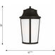 Portola 1 Light 18 inch Antique Bronze Outdoor Wall Lantern, Large
