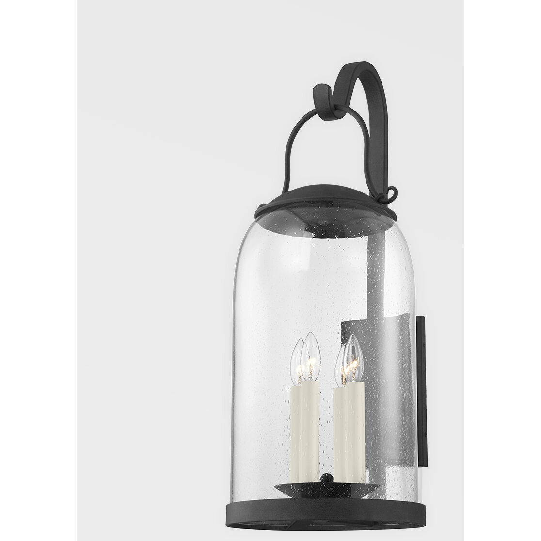 Napa County 4 Light 30 inch French Iron Outdoor Wall Sconce, Large