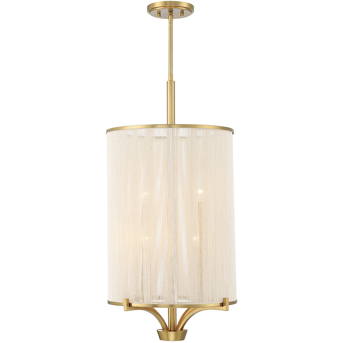 Wynwood 4 Light 16 inch Warm Brass Chandelier Ceiling Light