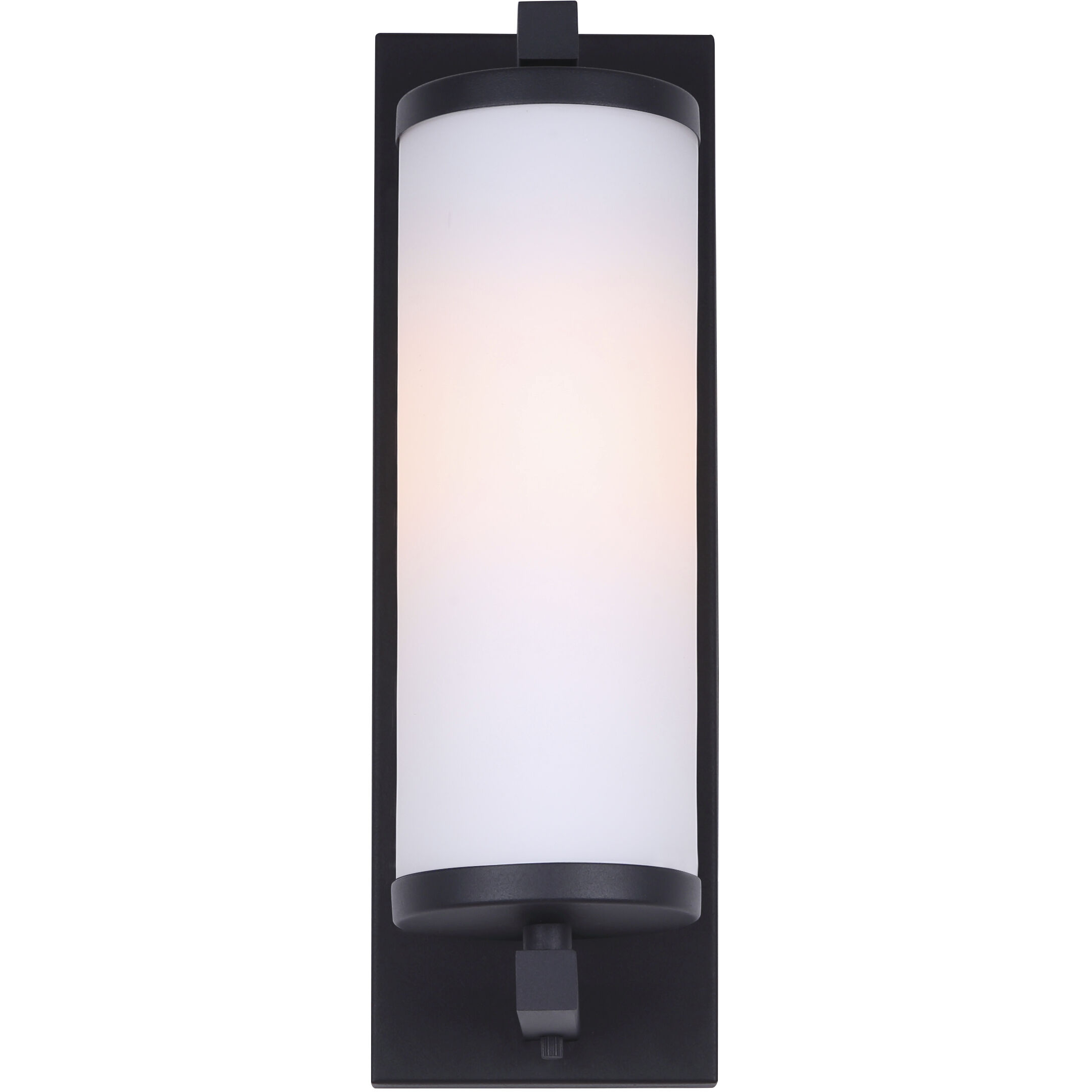 Seager 1 Light 14.5 inch Black Outdoor Wall Light