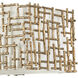 Farrah LED 60 inch Burnished Gold Chandelier Ceiling Light, Linear & Oval