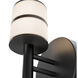 Veer LED 4.75 inch Black Reading Light Wall Light, dweLED