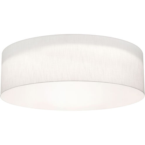 Anton 4 Light 30 inch Linen White Flush Mount Ceiling Light in Incandescent