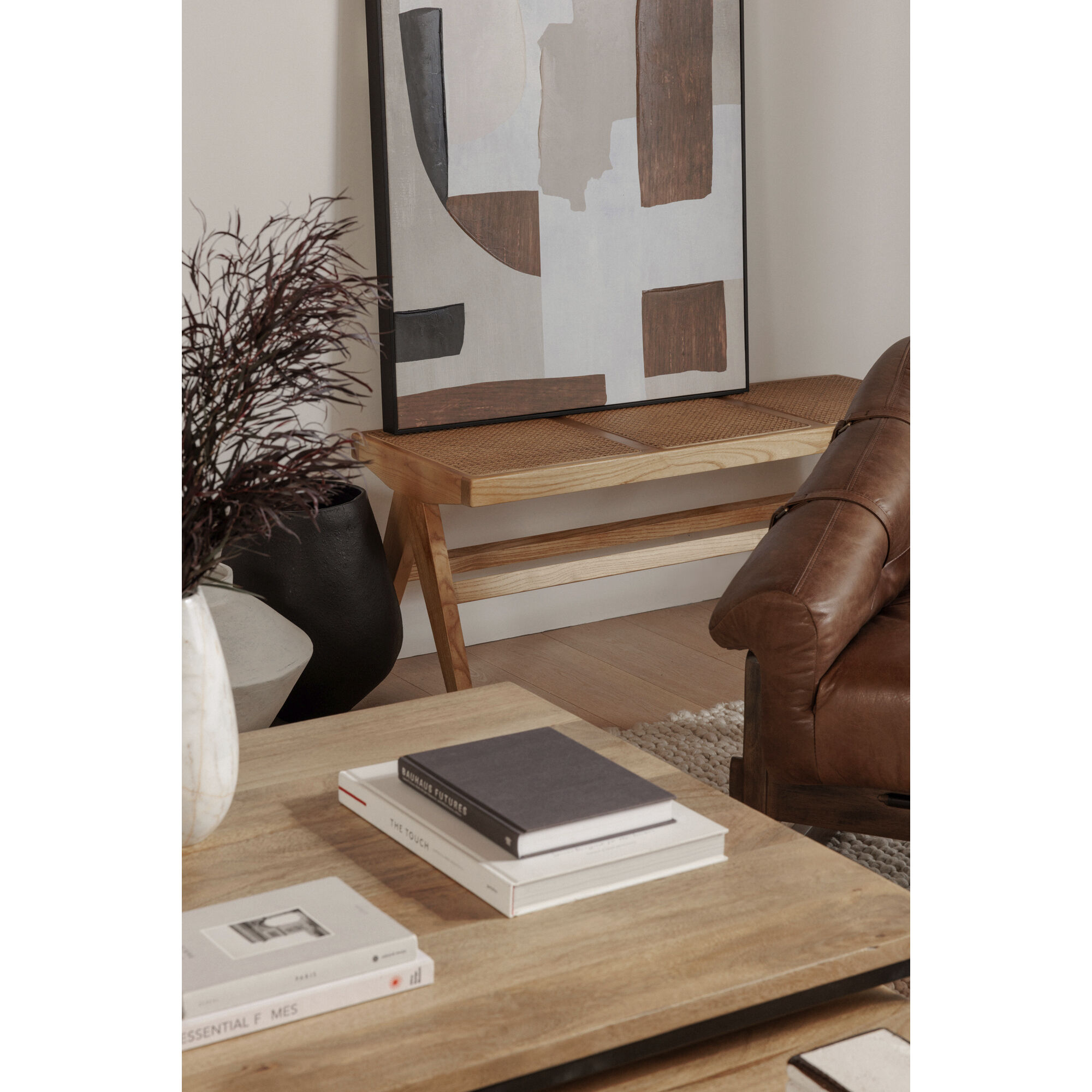 Hollis 31.5 X 31.5 inch Natural Nesting Coffee Table Set