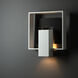 Shadow Box 1 Light 11.7 inch Coastal White and Coastal Black Outdoor Sconce, Medium