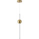 Canada LED 3.94 inch Gold LED Pendants Ceiling Light