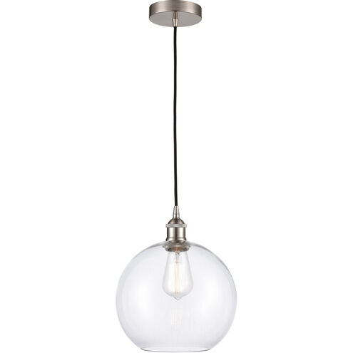 Edison Athens 1 Light 10 inch Brushed Satin Nickel Mini Pendant Ceiling Light