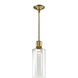 Zigrina 1 Light 5.88 inch Aged Brass Pendant Ceiling Light