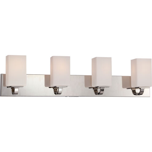 Vista 4 Light 32 inch Polished Nickel Vanity Light Wall Light