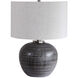 Mikkel 22 inch 150 watt Charcoal Table Lamp Portable Light