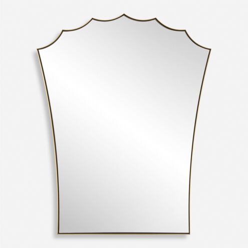 Monarch 30.5 X 24 inch Plated Antique Brass Vanity Mirror