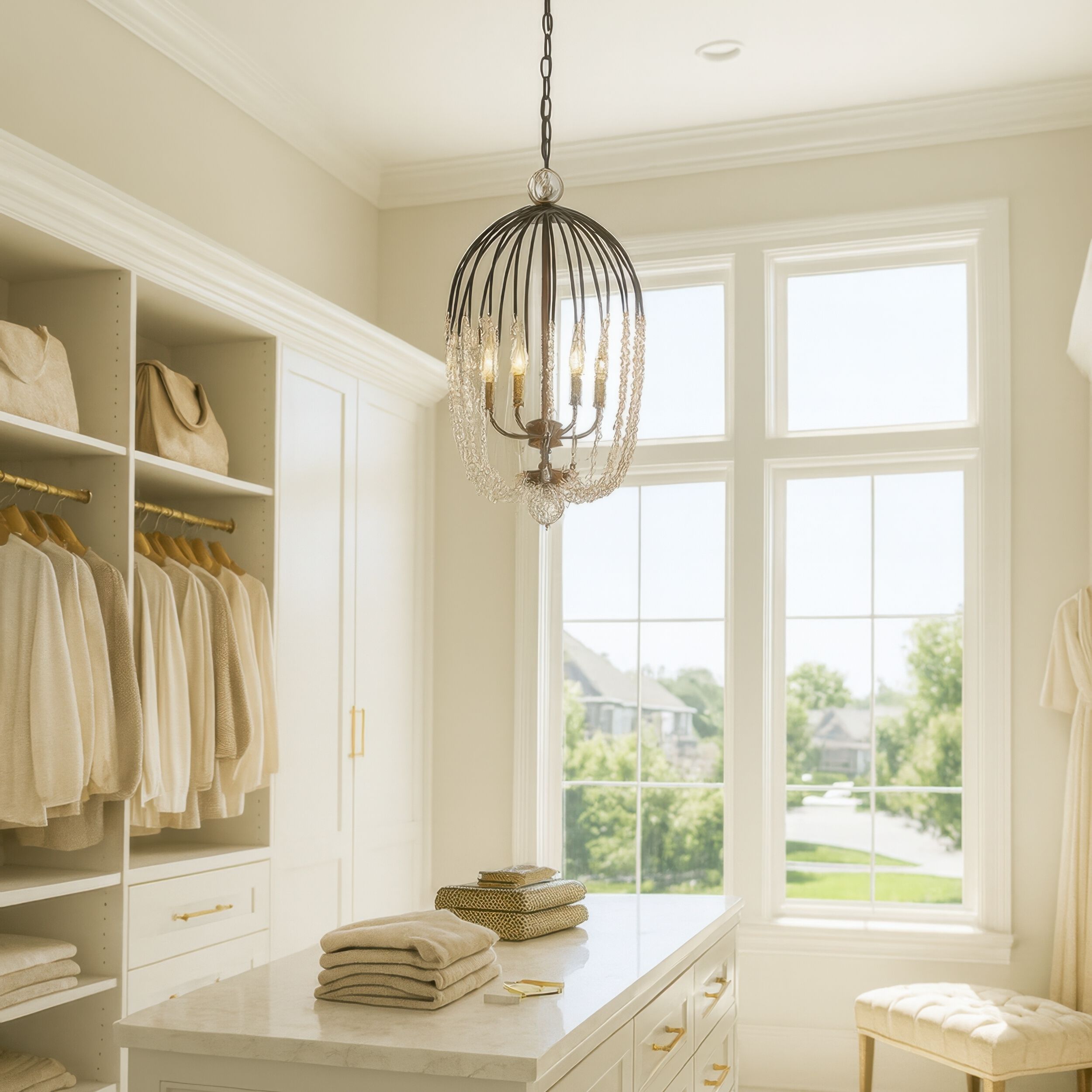 Voliere 6 Light 16.75 inch Matte Black Pendant Ceiling Light