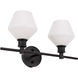 Rochester 2 Light 19 inch Black Wall sconce Wall Light