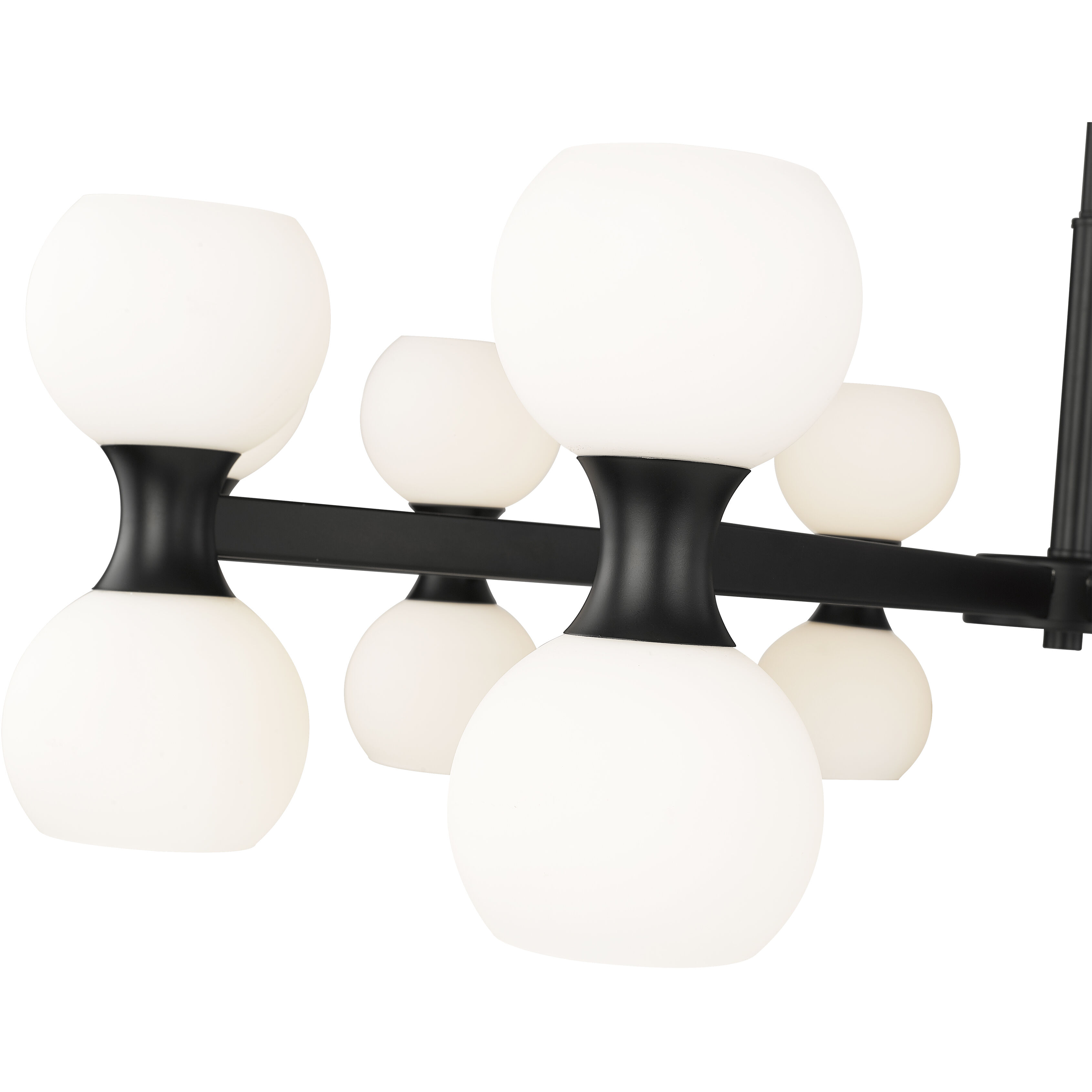 Artemis 20 Light 42 inch Matte Black Chandelier Ceiling Light
