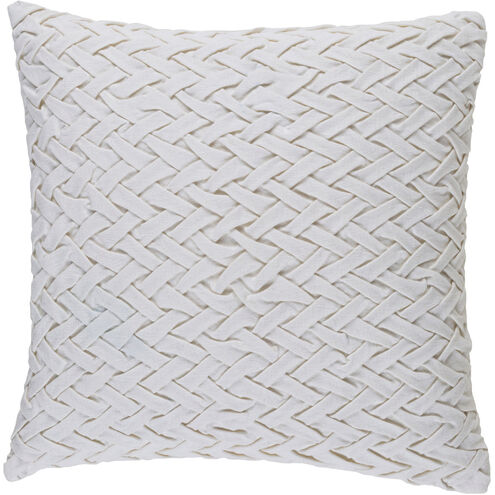 Facade 18 X 18 inch White Pillow Cover