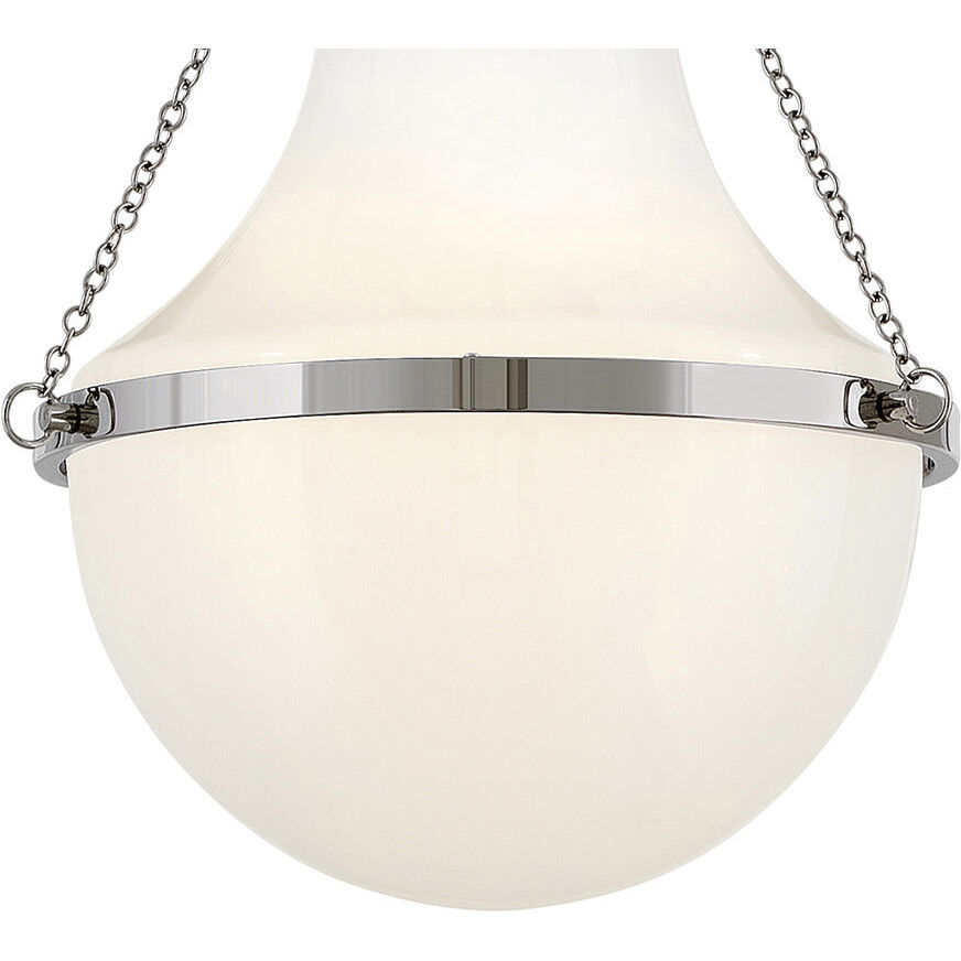 Collins 1 Light 15 inch Polished Nickel Pendant Ceiling Light, Medium