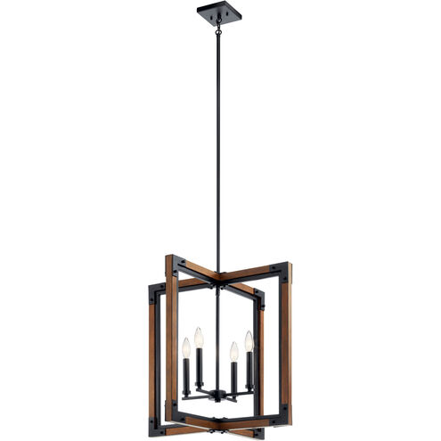 Marimount 4 Light 22 inch Auburn Stained Foyer Pendant Ceiling Light