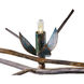 Alpine 14 Light Osprey Brown and Tiffany Green Patina Chandelier Ceiling Light