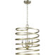 McSherrystown 4 Light 17 inch Aged Silver Pendant Ceiling Light