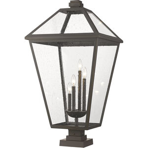 Talbot 4 Light 37 inch Oil Rubbed Bronze Outdoor Pier Mounted Fixture 