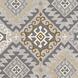 Rain 96 X 96 inch Charcoal/Medium Gray/Light Gray/Brown/Tan/Mustard Handmade Rug, Round
