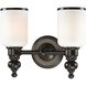 Bristol Way 2 Light 13 inch Oil Rubbed Bronze Vanity Light Wall Light
