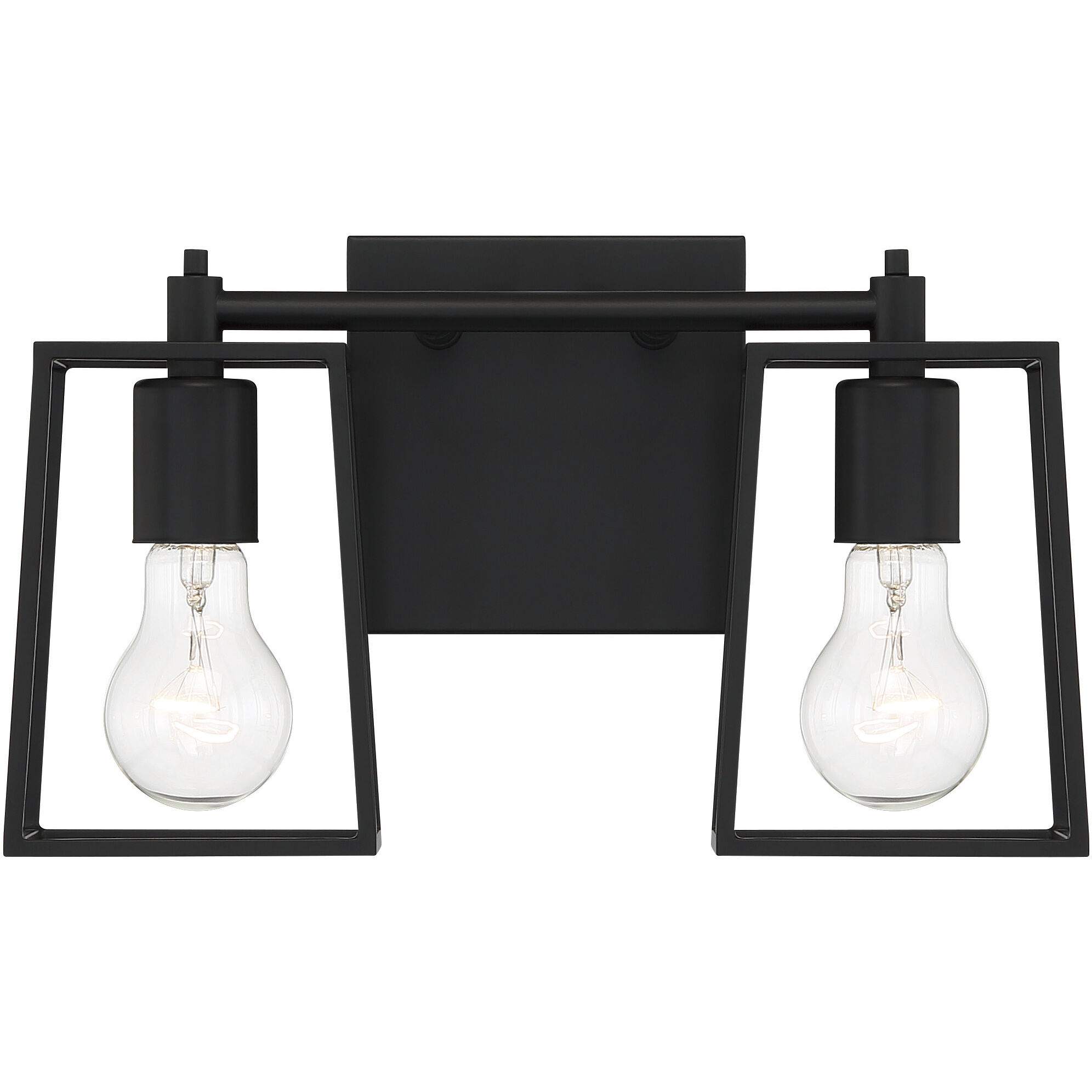 Dunn 2 Light 13 inch Flat Black Vanity Light Wall Light