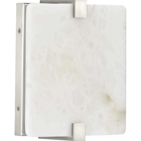LED Alabaster Stone LED 8 inch Brushed Nickel ADA Wall Sconce Wall Light, Progress LED
