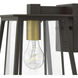 Walker Outdoor Wall Mount Lantern in Buckeye Bronze