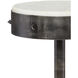 Helios 10 inch Antique Black and White Drinks Table