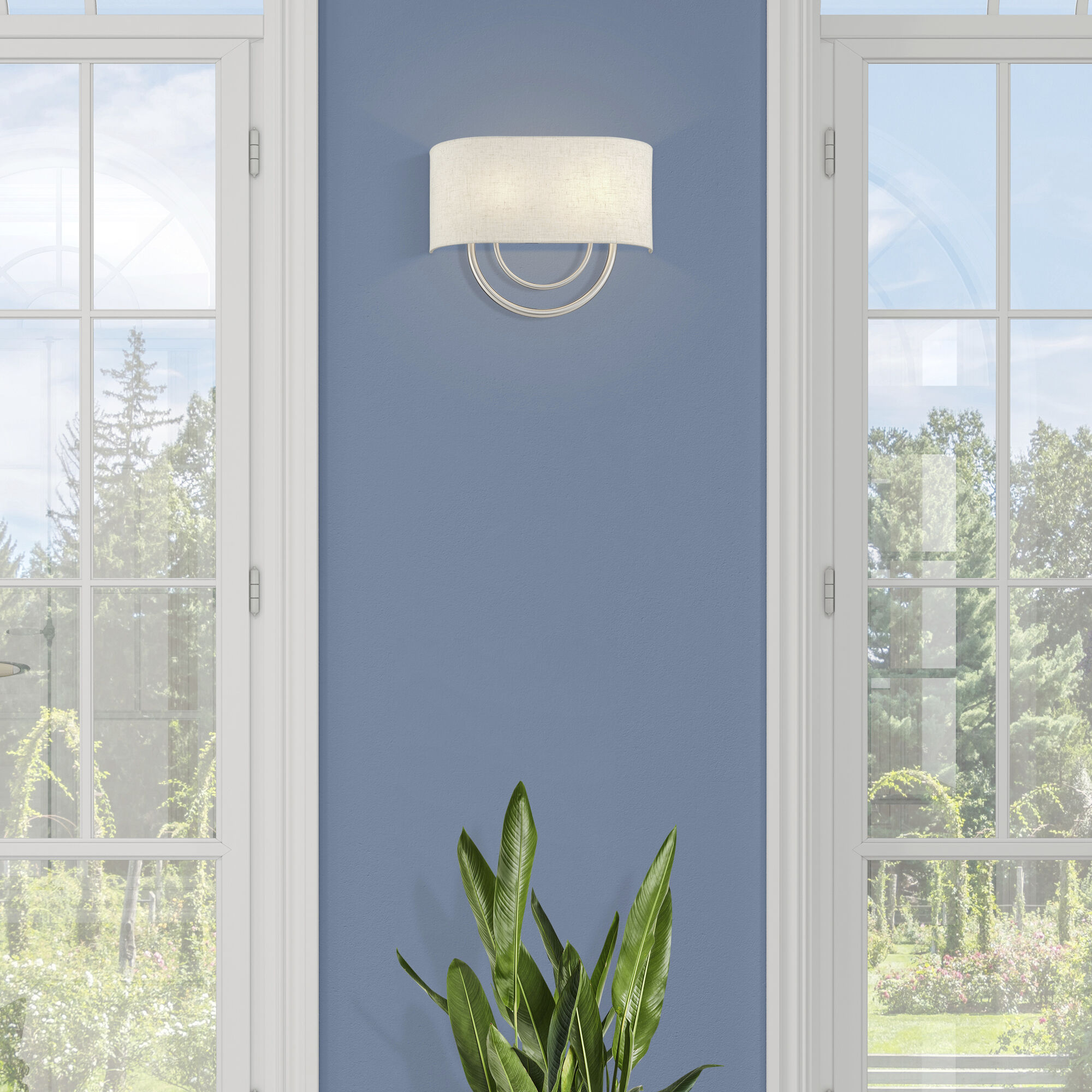 Stratton 2 Light 15 inch Brushed Nickel ADA Wall Sconce Wall Light