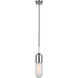 Thomas O'Brien Junio LED 4 inch Polished Nickel Pendant Ceiling Light in Frosted Glass