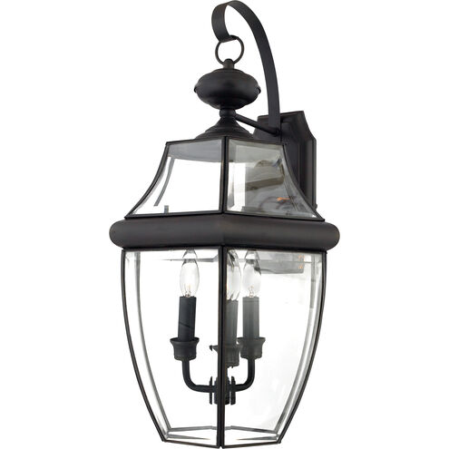 Newbury 3 Light 23 inch Medici Bronze Outdoor Wall Lantern