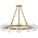 Coco 12 Light 32 inch Lacquered Brass Chandelier Ceiling Light