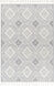 Nora 108 X 79 inch Light Grey Rug, Rectangle