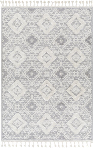Nora 108 X 79 inch Light Grey Rug, Rectangle