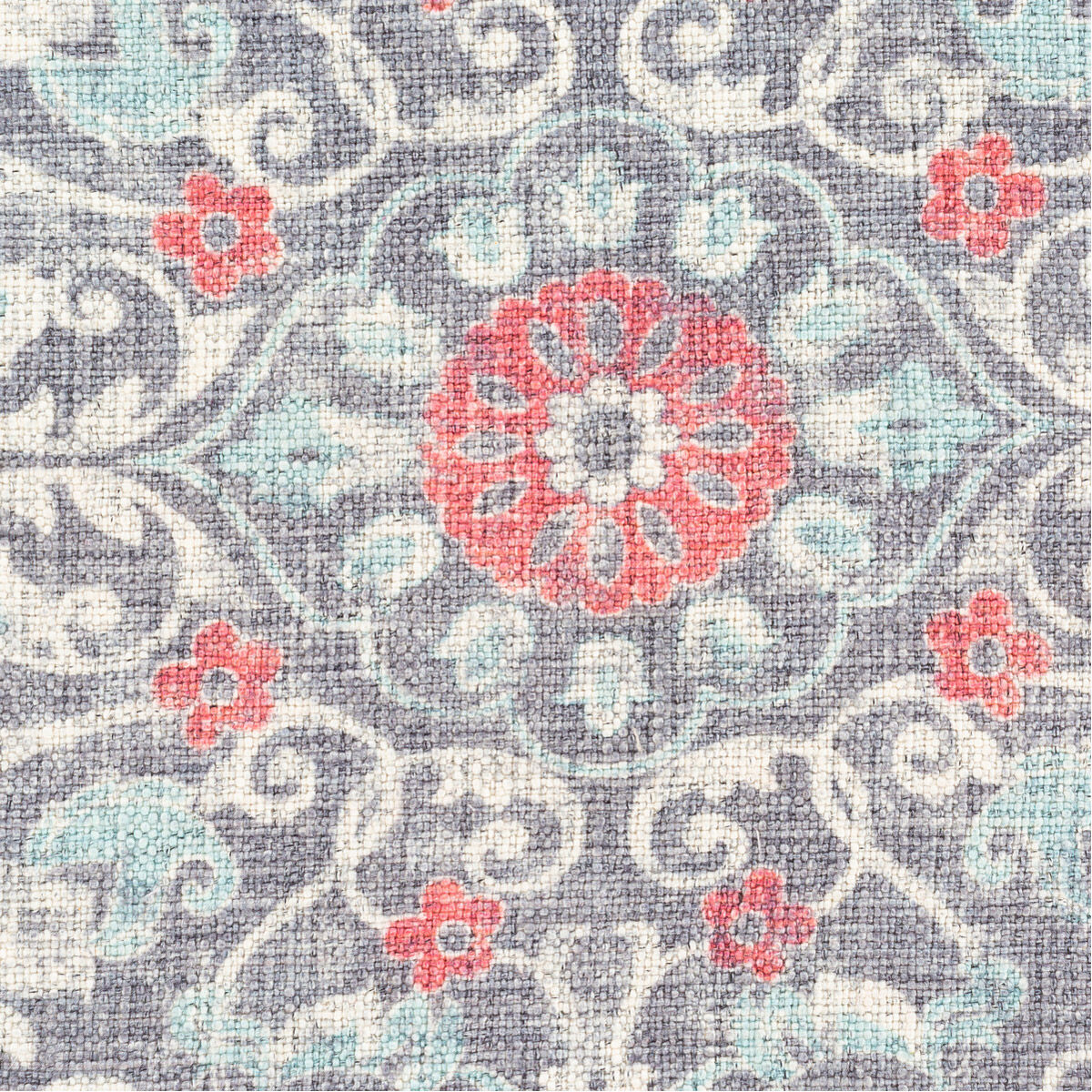 Mandana 18 X 18 inch Butter/Rose/Sky Blue/Bright Red Pillow Kit, Square