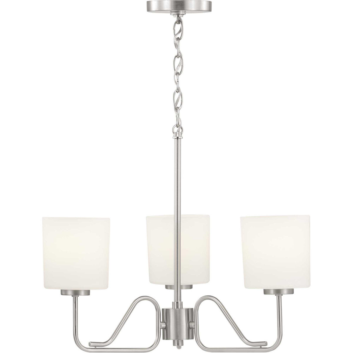 Tobin 3 Light 22.38 inch Brushed Nickel Chandelier Ceiling Light