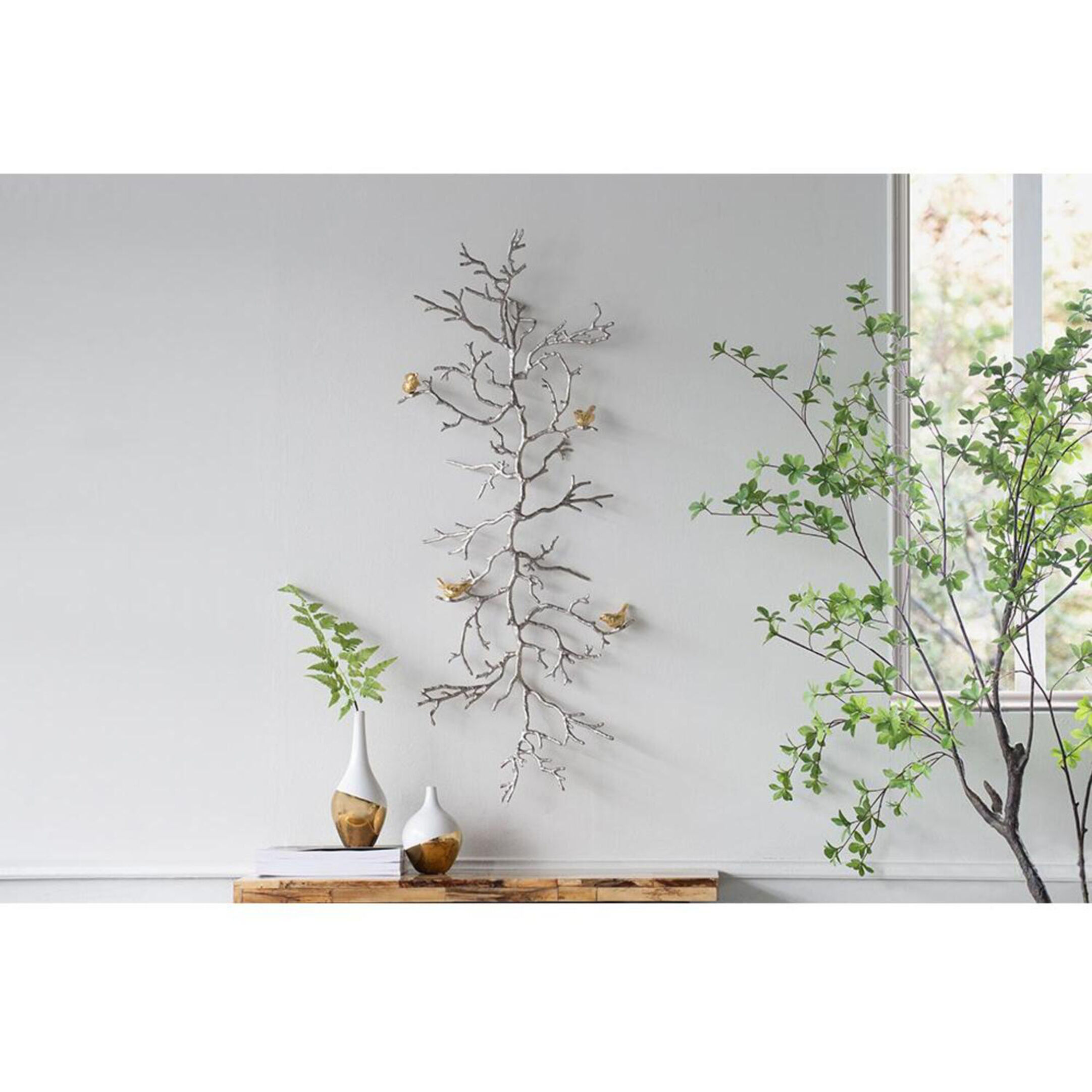 Atelier Branch Silver and Gold Wall Décor