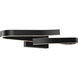 Borealis 1 Light 24 inch Black Vanity Light Wall Light, Curled