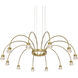 Yep Vario 12 Light 37.5 inch Titanium Gold Chandelier Ceiling Light