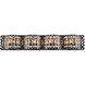 Ollie 4 Light 27 inch Black Bath Sconce Wall Light