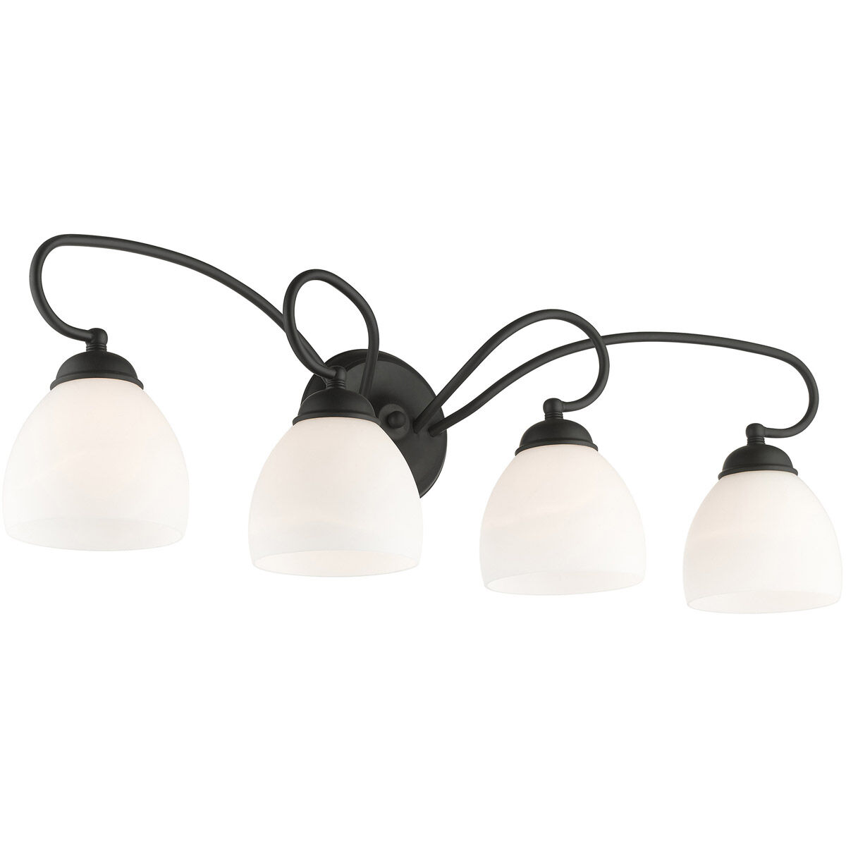 Brookside 4 Light 31 inch Black Bath Vanity Wall Light