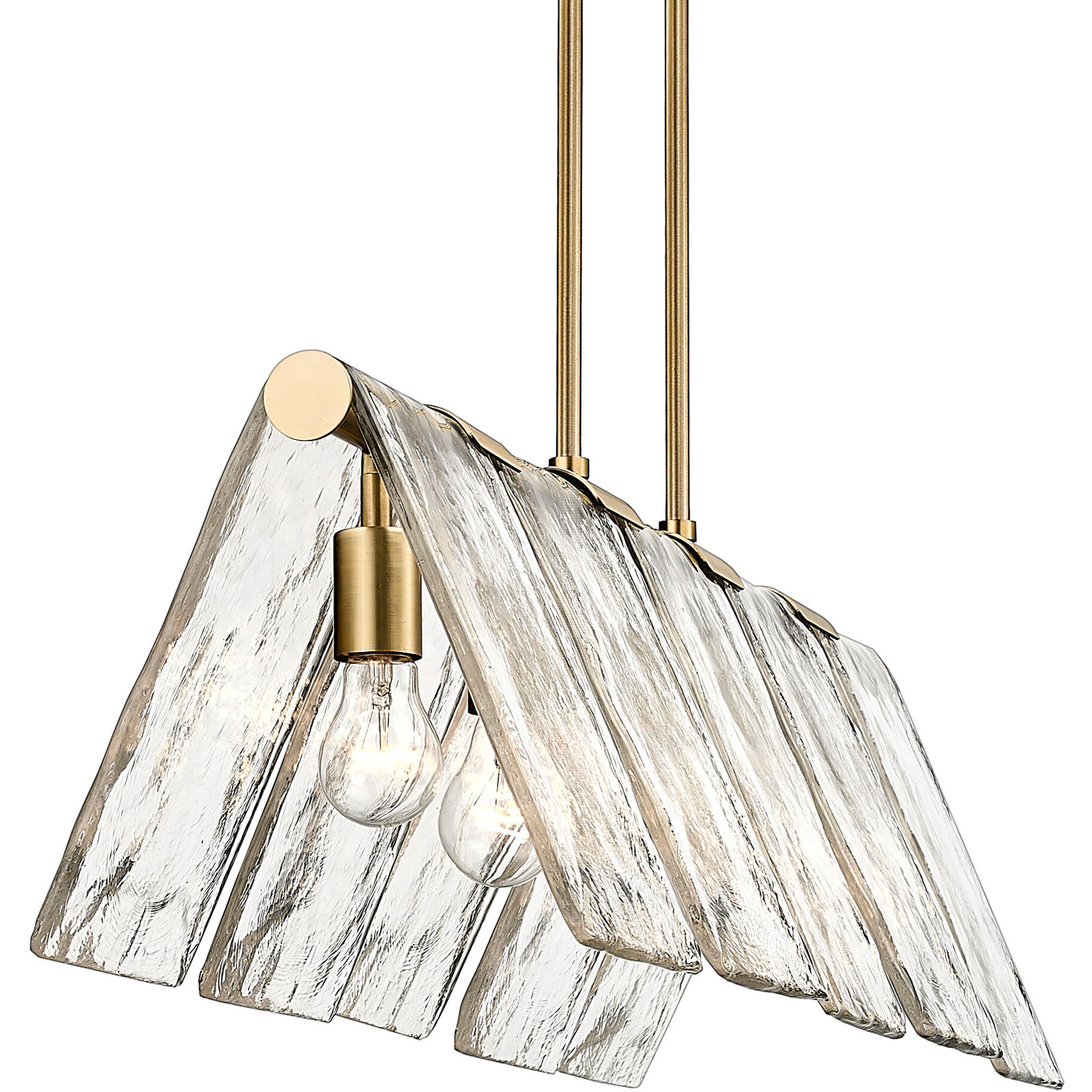 Serenity Island Light Ceiling Light in Modern Brass