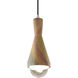 Radiance Collection - Erlen 1 Light 4.75 inch Harvest Yellow Slate and Brushed Nickel Pendant Ceiling Light in Replaceable Bulb, Black, Form+Finish+Function