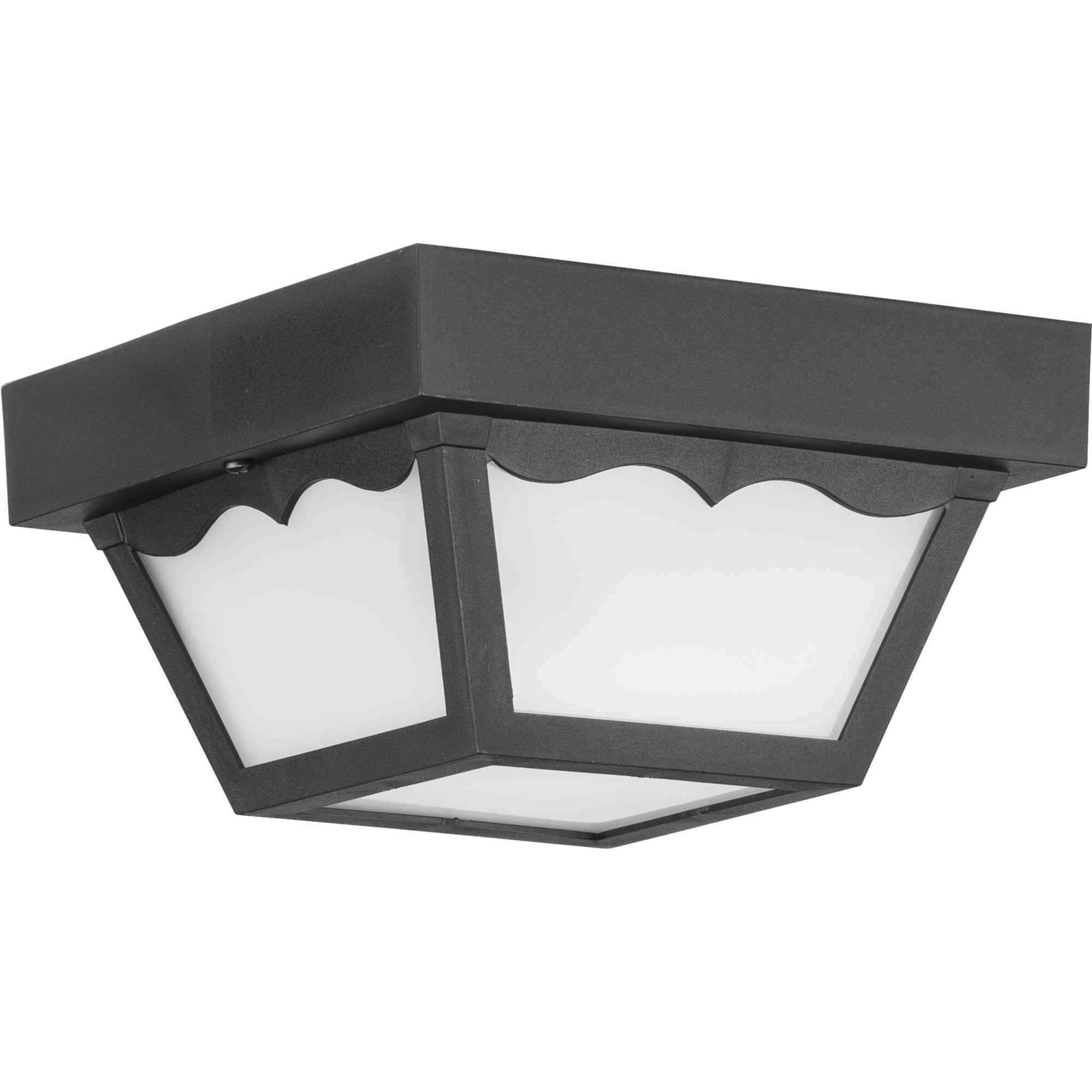 Ceiling Mount 1 Light 8.25 inch Textured Black Outdoor Flush Mount