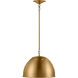 TOB by Thomas O'Brien Robbie 1 Light 15.38 inch Burnished Brass Pendant Ceiling Light