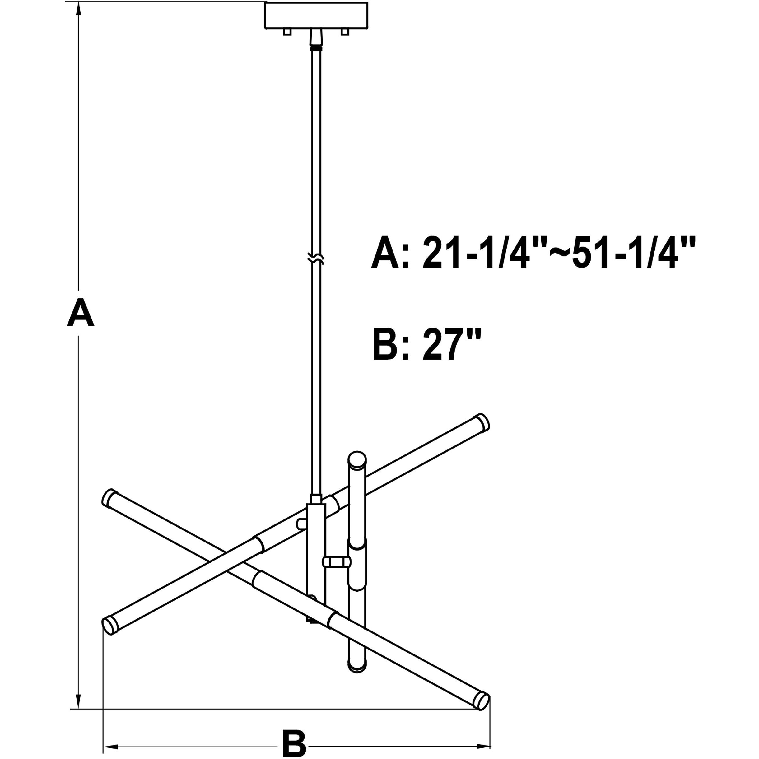 Avalon LED 27 inch Muted Brass Pendant Ceiling Light